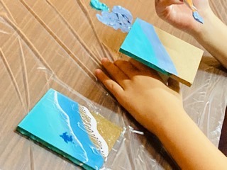 レジンアートワークショップ様子画像２