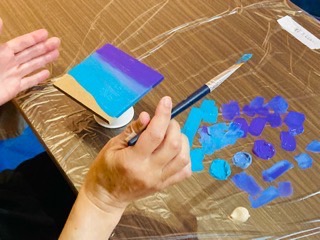 レジンアートワークショップ様子画像３