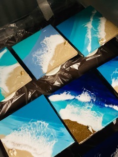 レジンアートワークショップ様子画像８